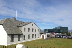 The Cabinet of Iceland, Harpa Concert Hall in the background