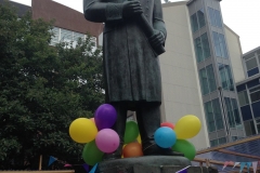 The statue of Skúli Magnússon, Iceland's most known Royal Treasurer and innovator